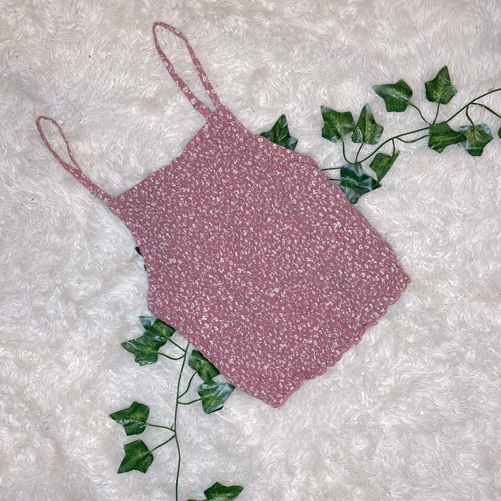 ABERCROMBIE FLORAL PRINT SCRUNCH TOP • TAG RIPPED OUT • SIZE XS/SMALL